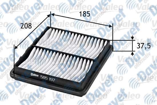 VALEO 585197 Hava Filtresi Honda Civic Vi 1.5i. 1.6i. 1.4i  ####